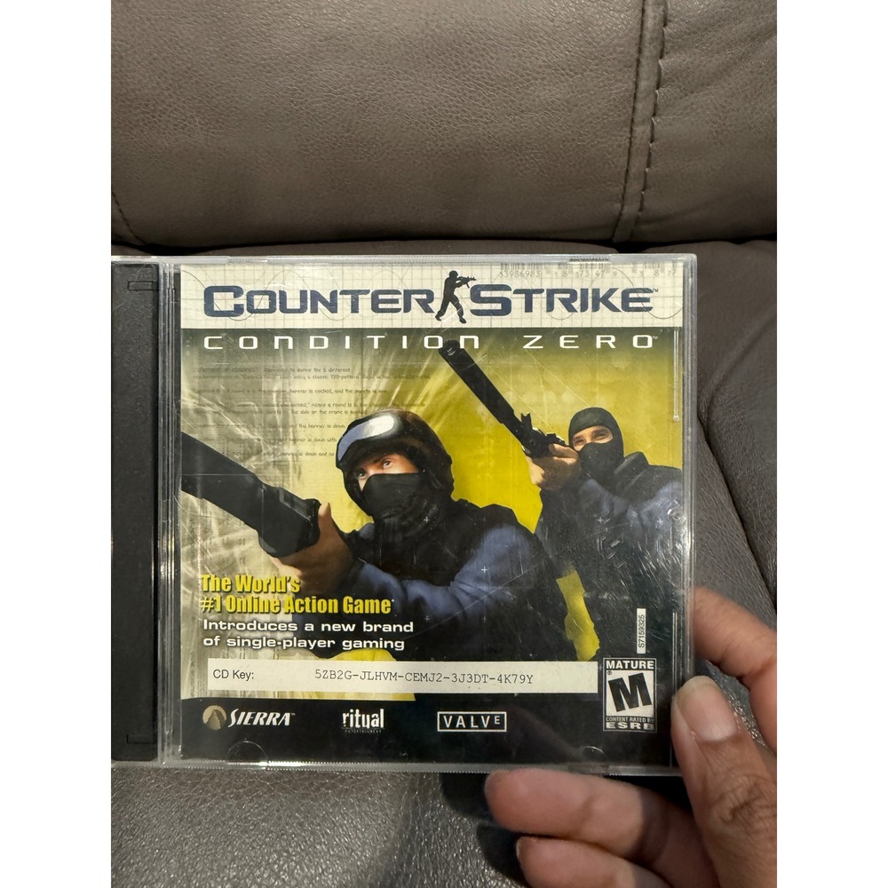 Counter-Strike Condition Zero PC 2004 2-Disc Set Valve Sierra Jewel Case FPS